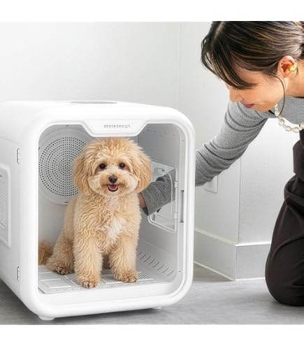 Amazon.co.jp: ペットドライヤーボックス 68L 大容量 自動乾燥 静音 犬